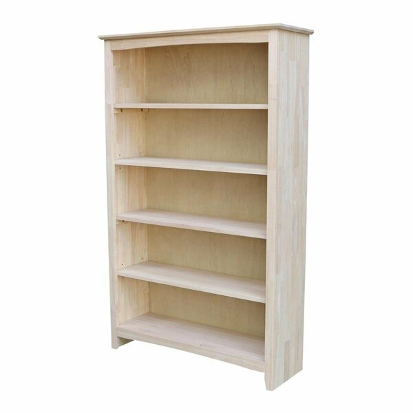 International Concepts 60 in. Shaker Bookcase SH-38260A